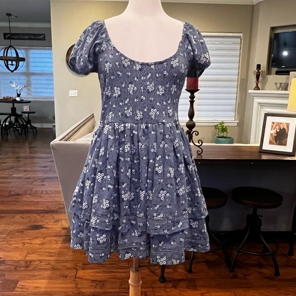 NWT Kittenish X Flag & Anthem Mae Tiered Mini Dress Size Large Or XL X-Large - Picture 6 of 16